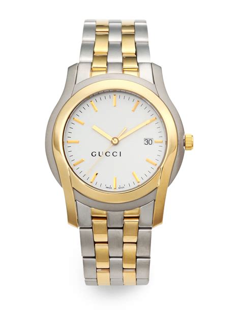 black and gold gucci watch|gucci gold and silver watch.